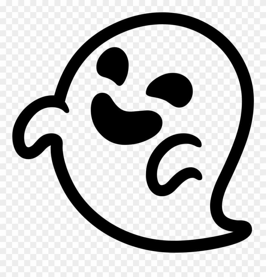 Emoji Clipart Ghost - Transparent Background Ghost Emoji - Png Download