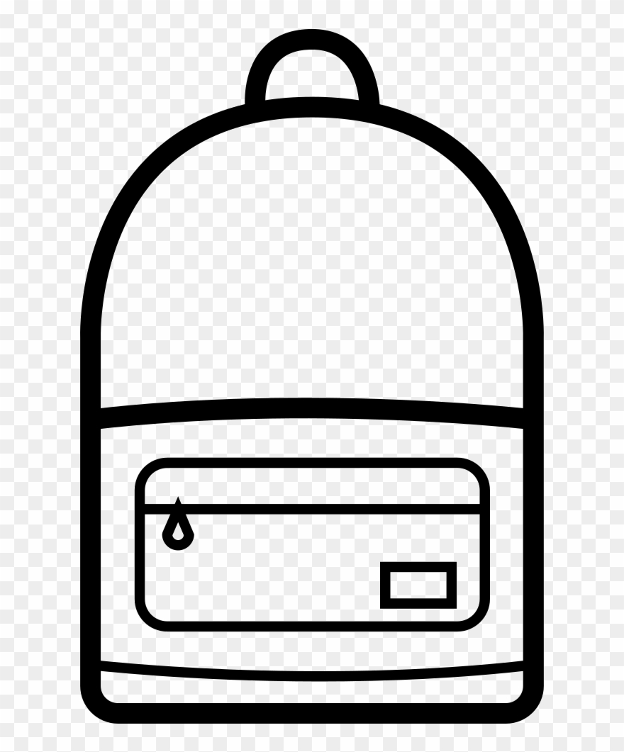 Clipart Book Backpack - Backpack Icon Png Transparent Png