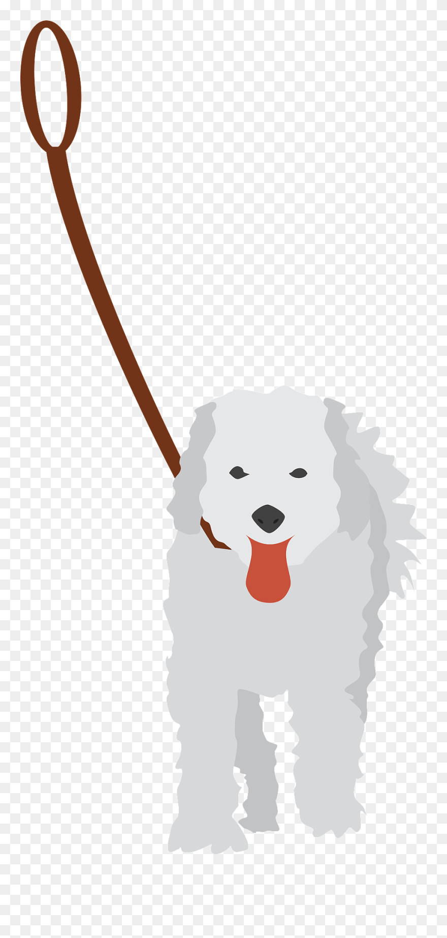 Free Dog On A Leash - Custom Dog On Leash Throw Blanket Clipart