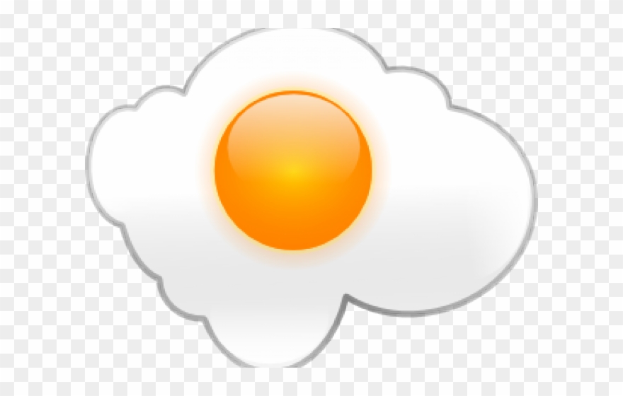 Fried Egg Clipart Egg Whites - Fried Egg Vector Free - Png Download