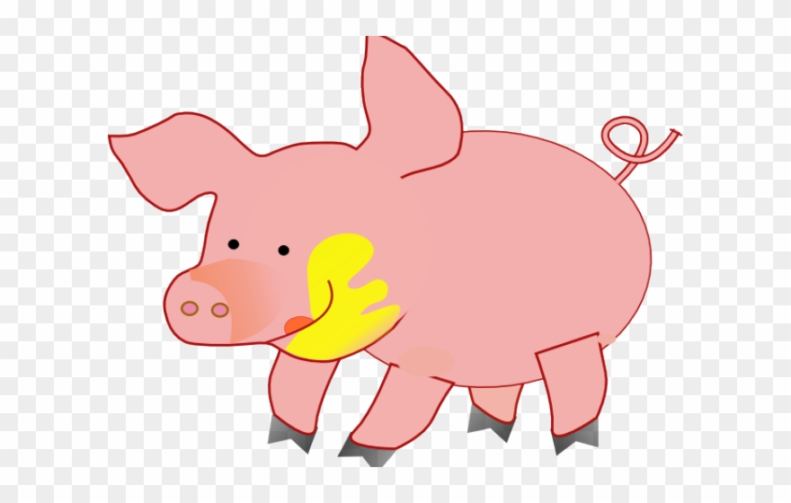 Larger Clipart Piglet - Happy Pig Clipart - Png Download