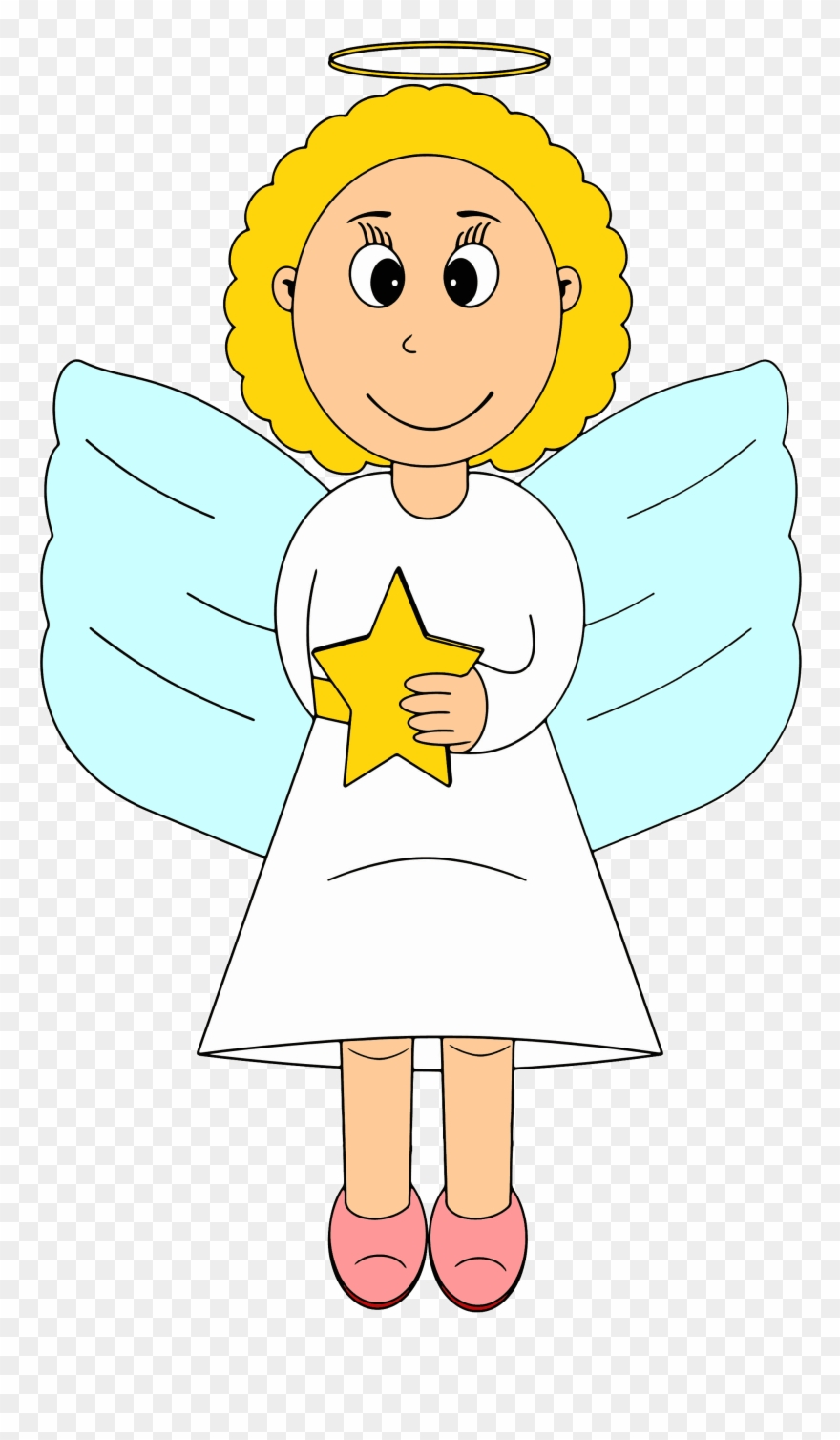 Kostenlos Clipart - Weihnachtsengel Comic - Png Download
