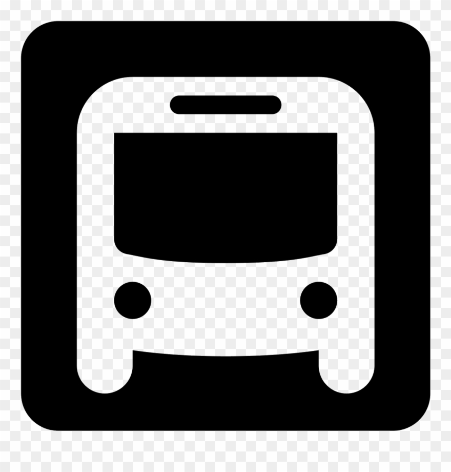 Bus Stop Png Clip Art Black And White - Bus Stop Symbol Png Transparent Png