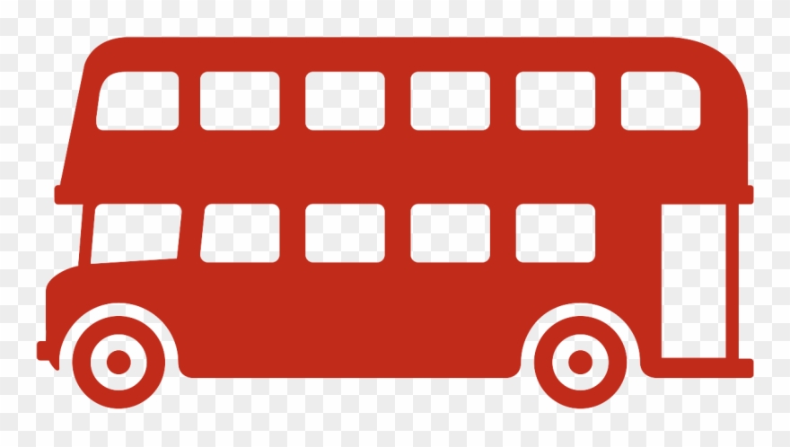 Power - Black London Bus Png Clipart