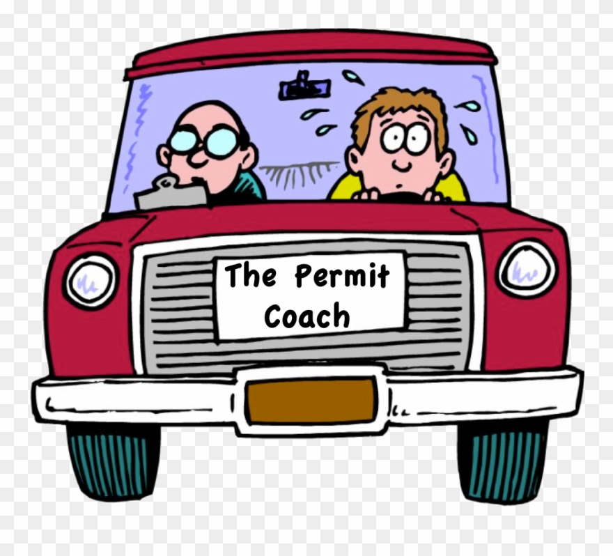 The Permit Coach - Driving Lessons Clip Art - Png Download