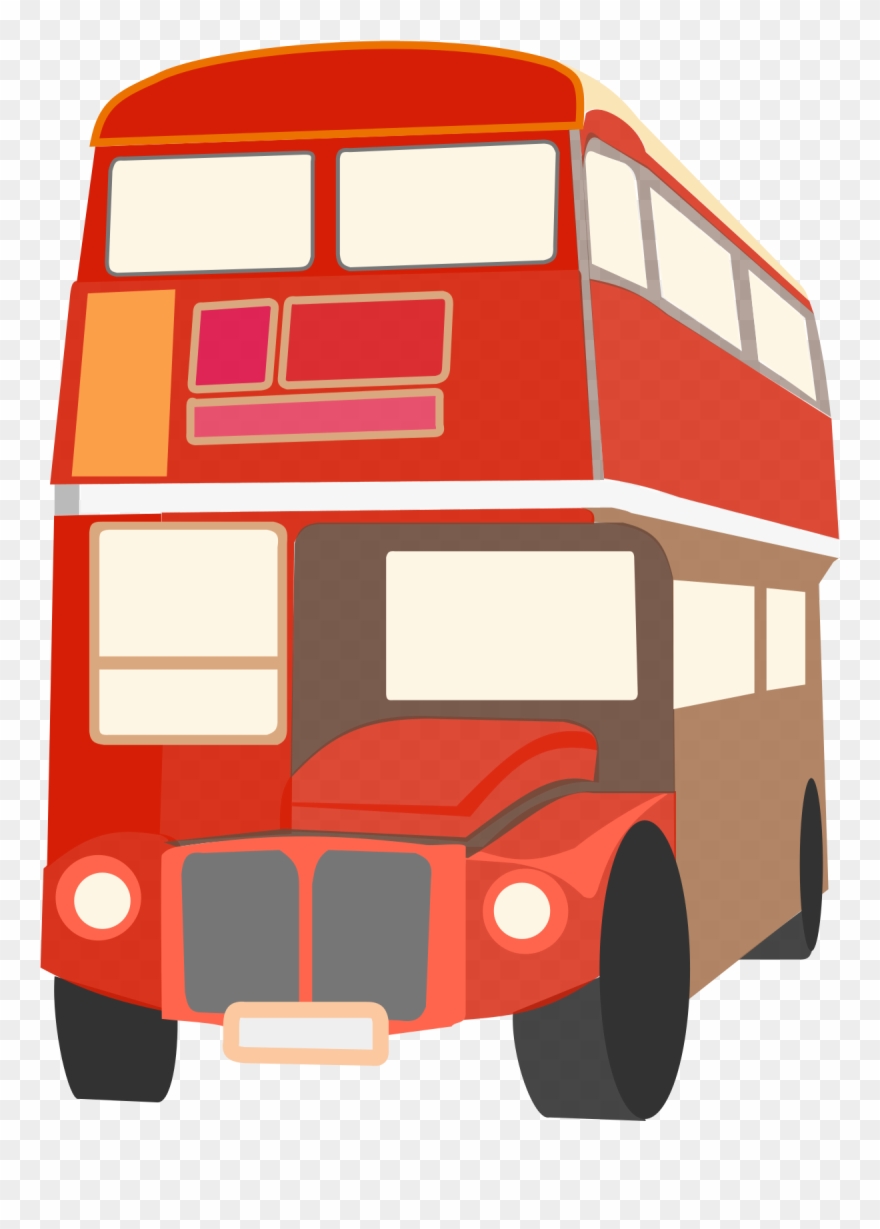 A Double-decker Bus Wants To Take A Turn Safely, Without - Bus Clipart