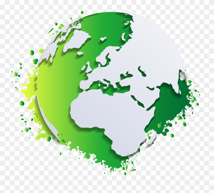 Globe World Map Clip Art - Forum Francophone De Dakar - Png Download