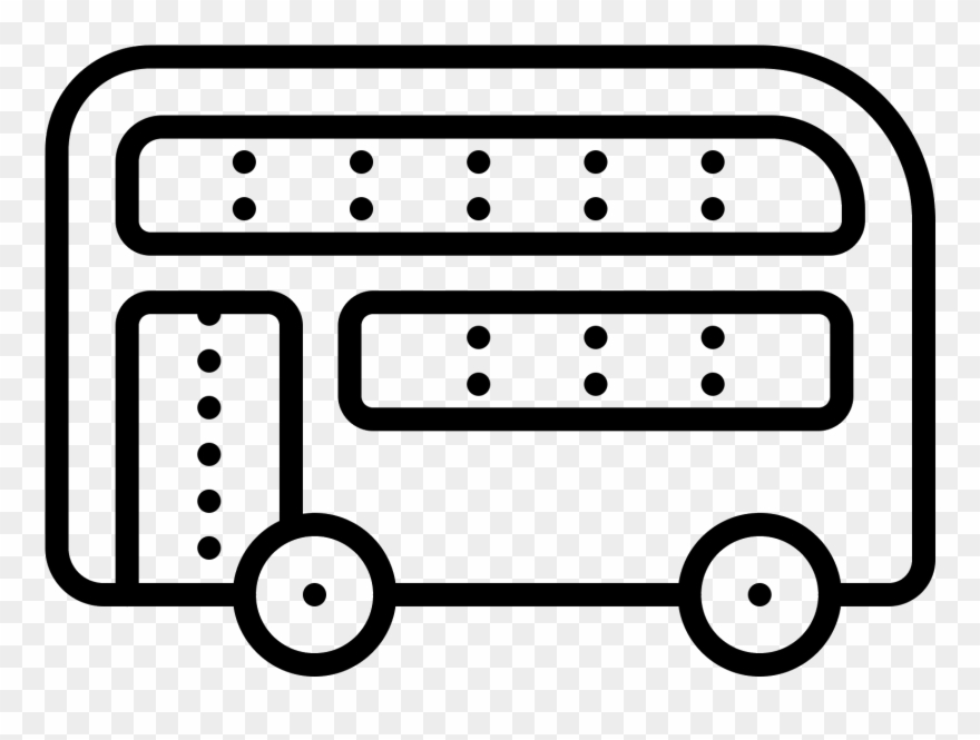 Double Decker Bus Icon - Tlc Commuter Van Decal Clipart