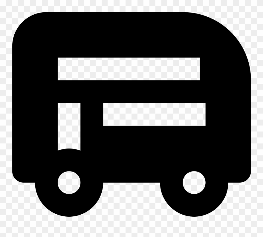 Double Decker Bus Icon - Stock Illustration Clipart