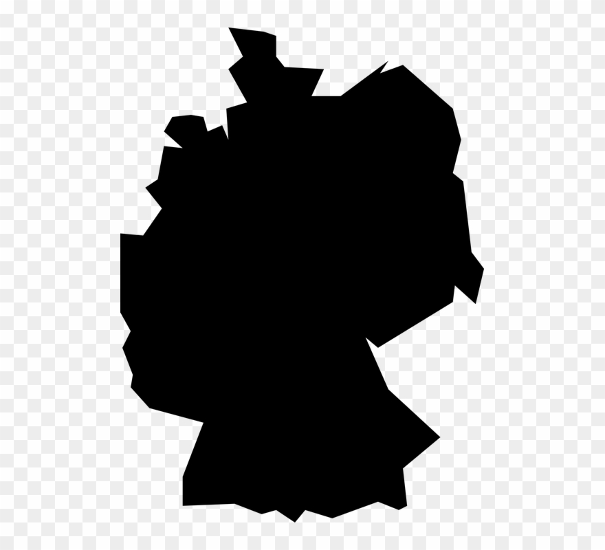 Germany,map,world,map Of The - Eastern Western Germany Map Clipart