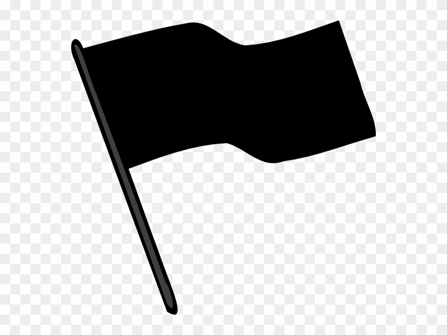 Flag Clipart Blank - Black Flag Image Download - Png Download
