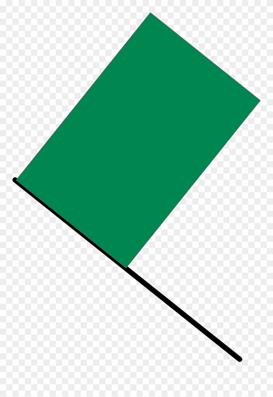 Flag Clipart Green - Bandeira Verde Vetor - Png Download