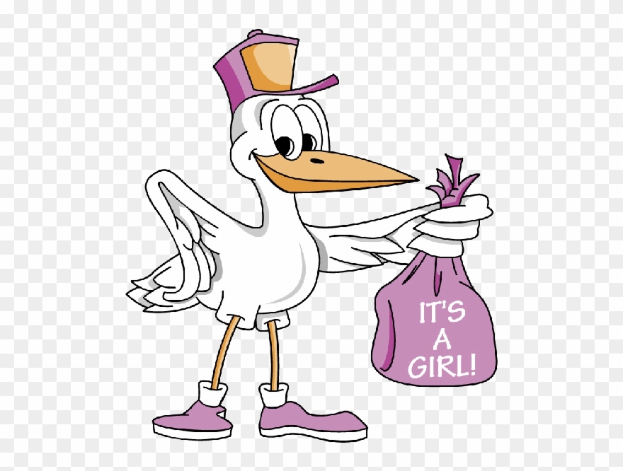 Stork Carrying Baby Girl 4 600×600 Pixels - New Dad It's A Girl Mug Clipart