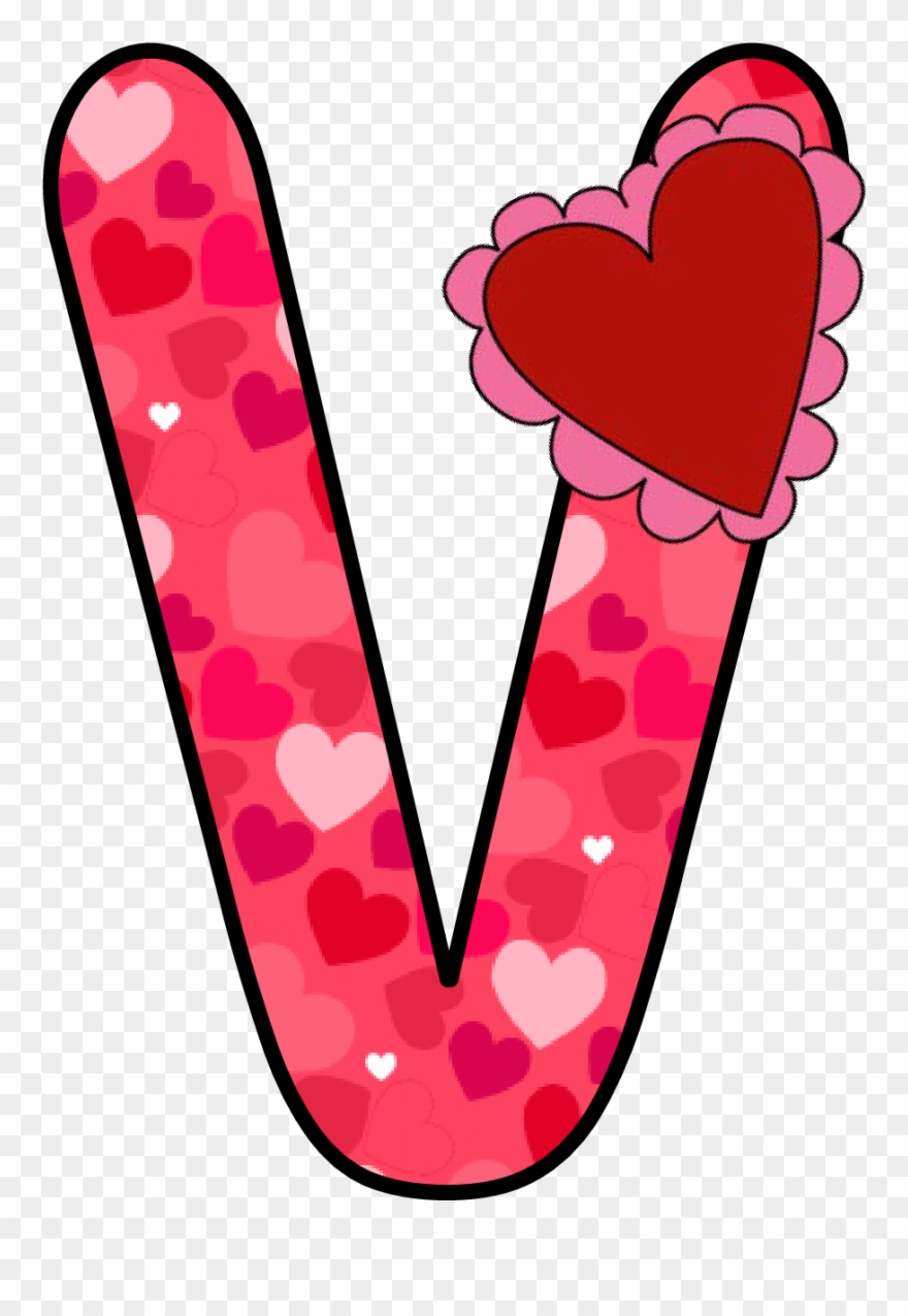 Related Image Letter V, Letter Board, Classroom Labels, - Ch B * ✿ * Alfabeto De San Valentin Q Png Clipart
