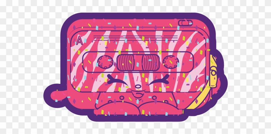 Betty Cassette - Shopkins Betty Cassette Clipart