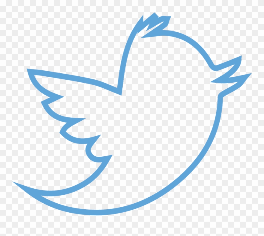 Twitter Bird Logo Png Transparent - Twitter Logo Outline Transparent Background Clipart
