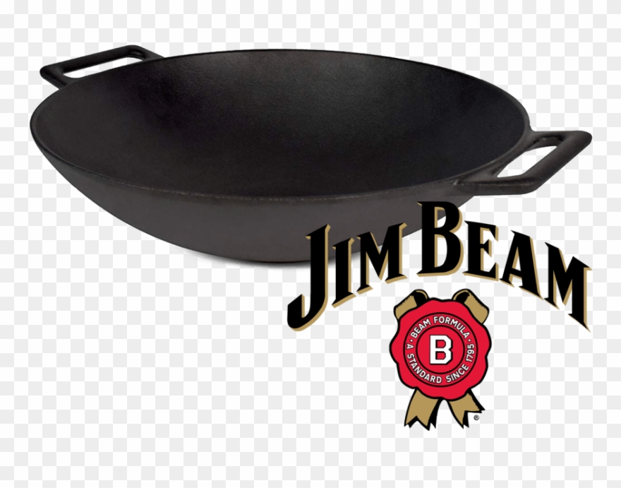 Jim Beam 12'' Pre Seasoned Heavy Duty Construction - Jim Beam Logo Svg Clipart