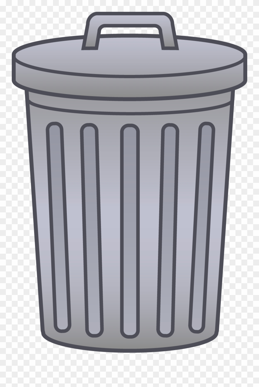 Collection Of Trash Transparent High Quality - Trash Can Clipart Png