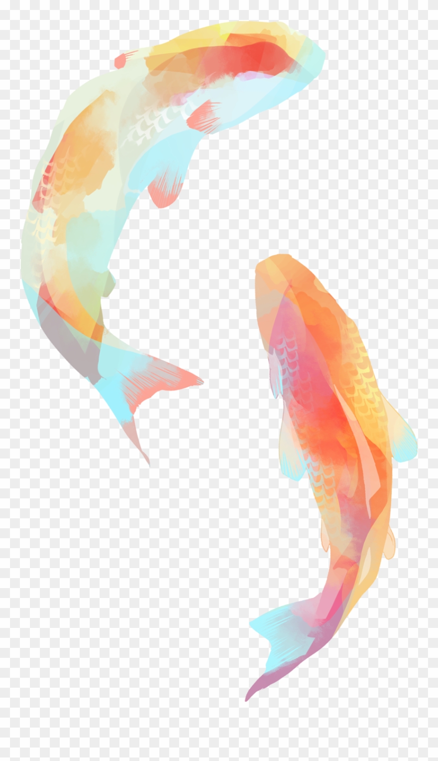 Graphic Free Fish Art Illustration Pinterest - Watercolor Fish Tumblr Png Clipart