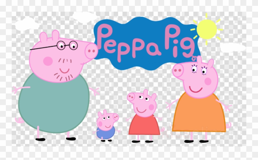 Peppa Pig Clipart Daddy Pig Mummy Pig - Peppa Pig Family Gif - Png Download
