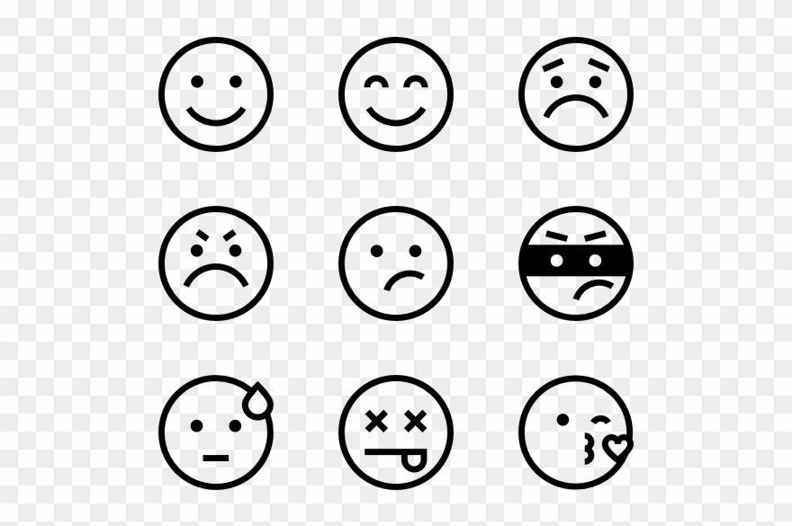 Emoji Icon Collection - Emoticon Icon Clipart