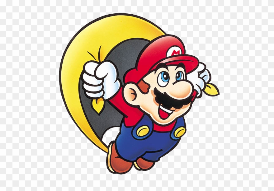 Smw Capemario - Super Mario World Png Clipart