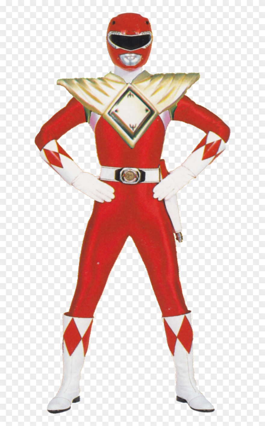 Power Rangers Red Power Ranger Costume Clipart