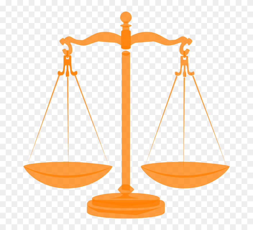 Body Compare-1 - Scales Of Justice Orange Clipart