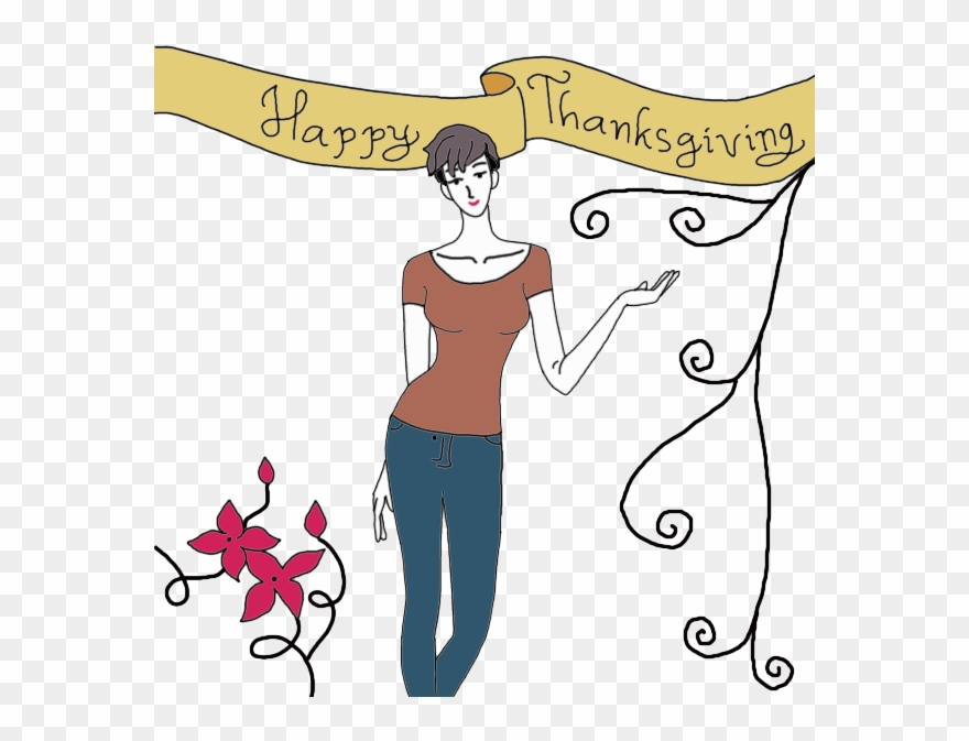 Image Black And White Help Serve Thanksgiving Techflourish - Cartoon Clipart