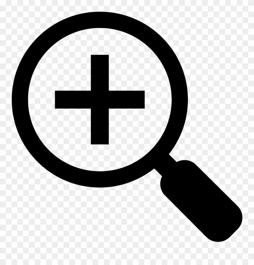 In Icon Free Download - Zoom In Icon Png Clipart