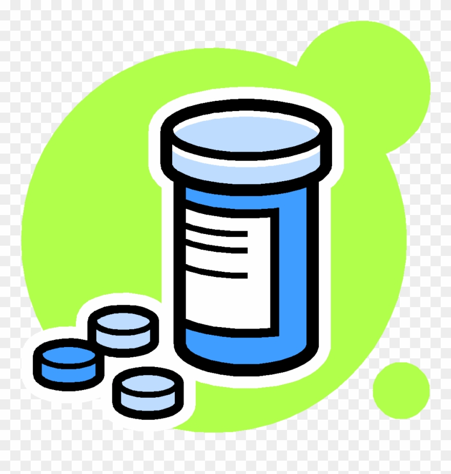 Cartoon Prescription Bottle Clipart