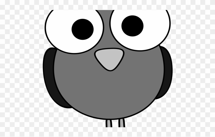 Bird Clipart Face - Funny Big Eye Cartoon - Png Download