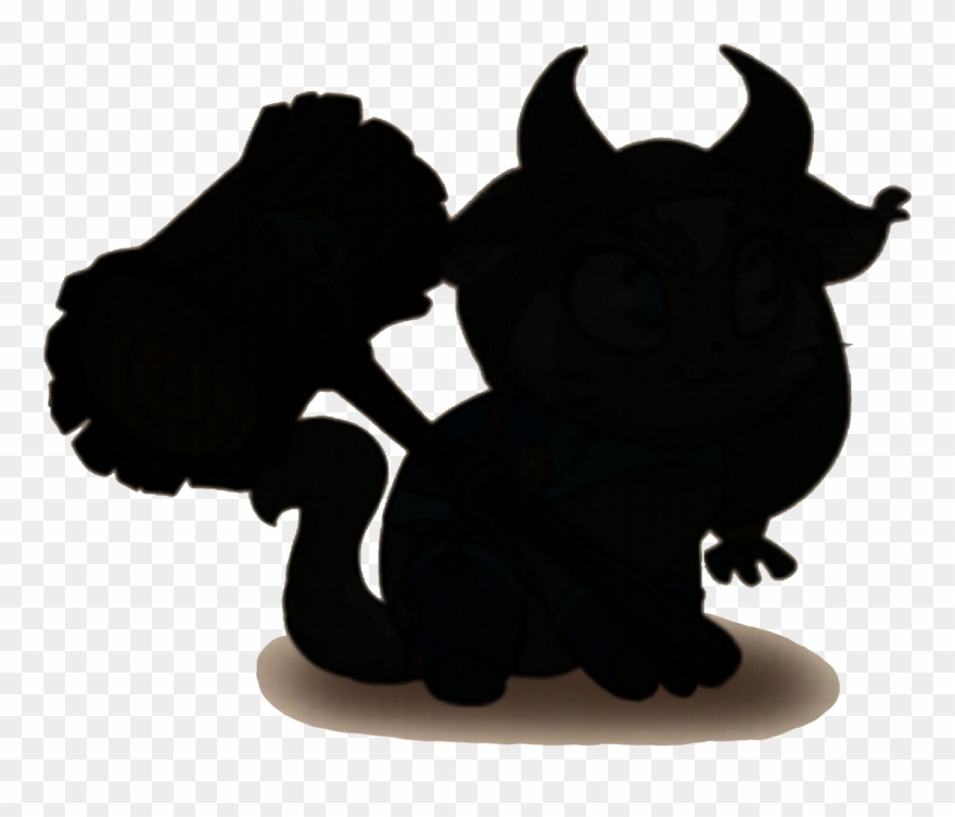Silhouette When Locked - Animal Figure Clipart