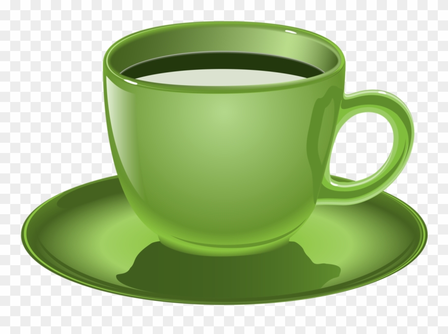 Png Pinterest Clip Art Adult Crafts - Green Cup Of Coffee Transparent Png