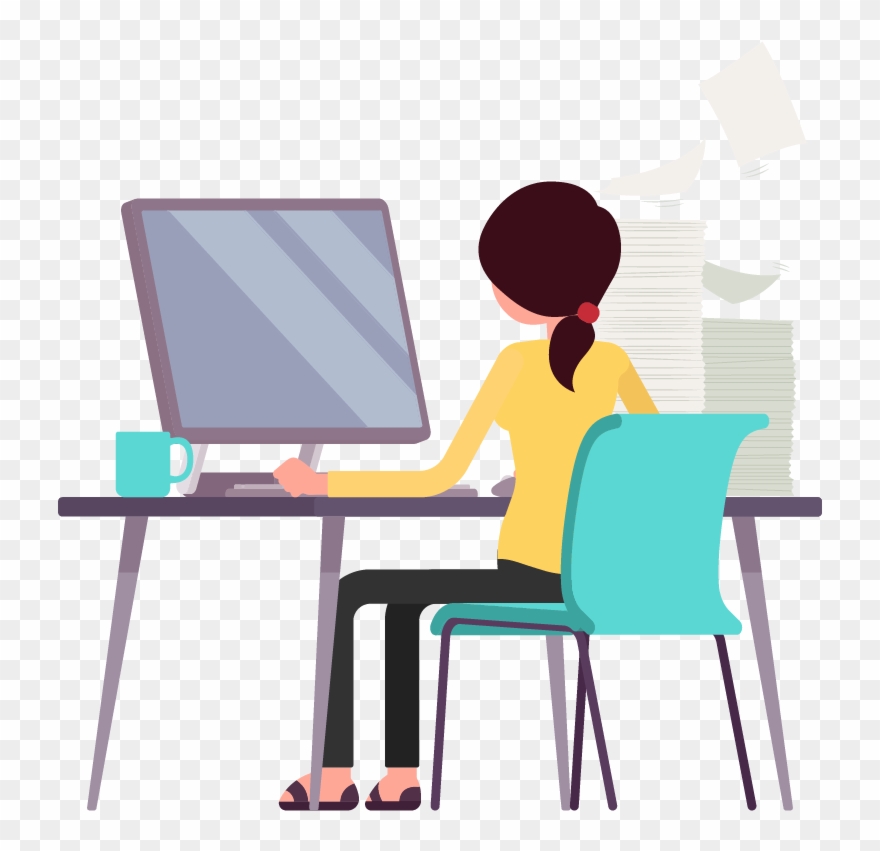 Start Online Store Selling Stuff - Sitting Clipart
