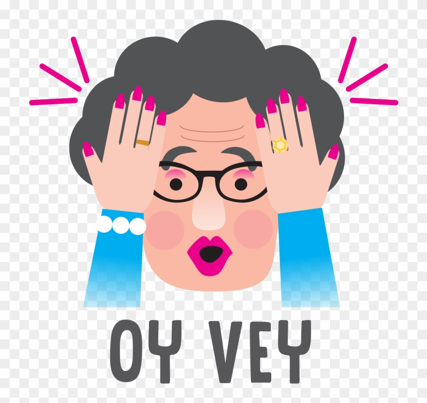 Oy Vey Clipart 2 By Angela - Oy Vey Emoji - Png Download