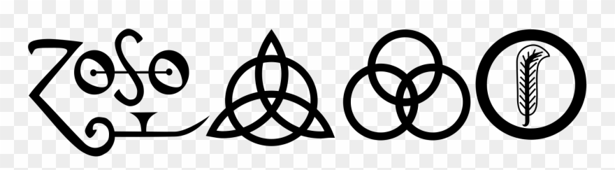 File Zoso Svg Wikimedia Commons Open - Logos Led Zeppelin Vector Clipart