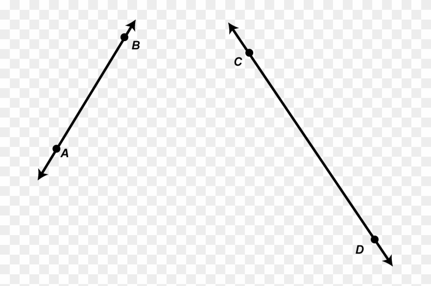 Math Clip Art Line Segments - Line Math Clipart - Png Download