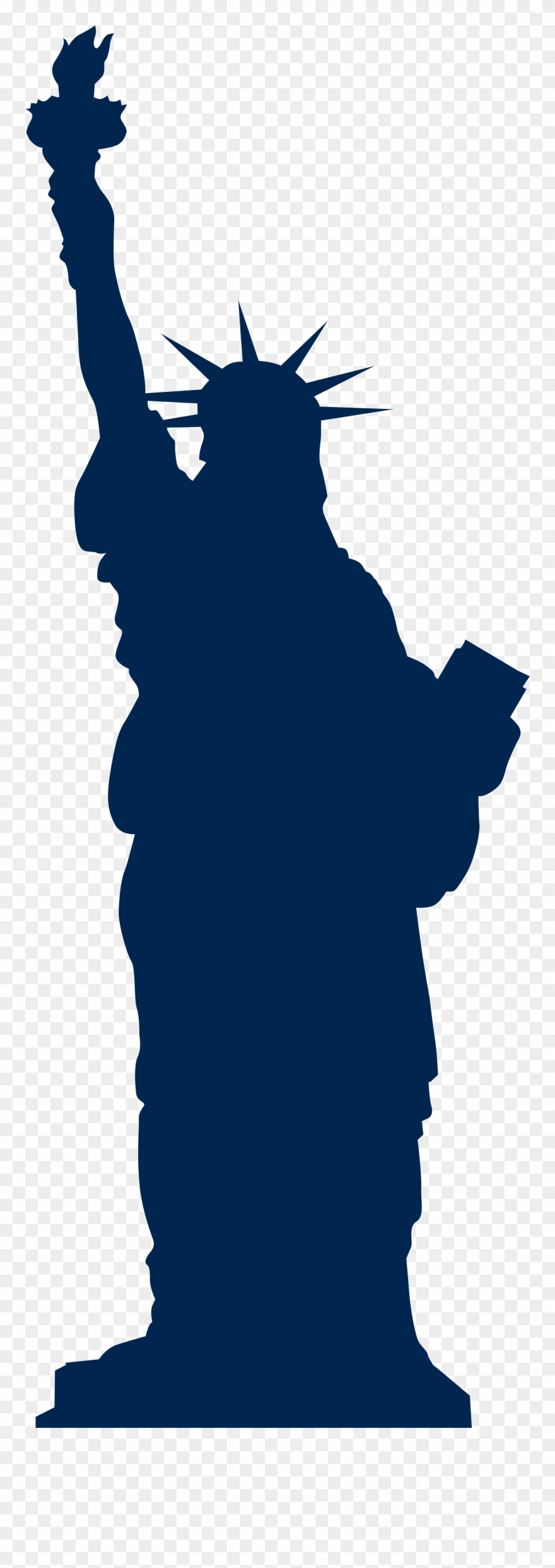 Empire State Building Silhouette Png - Statue Of Liberty Clipart