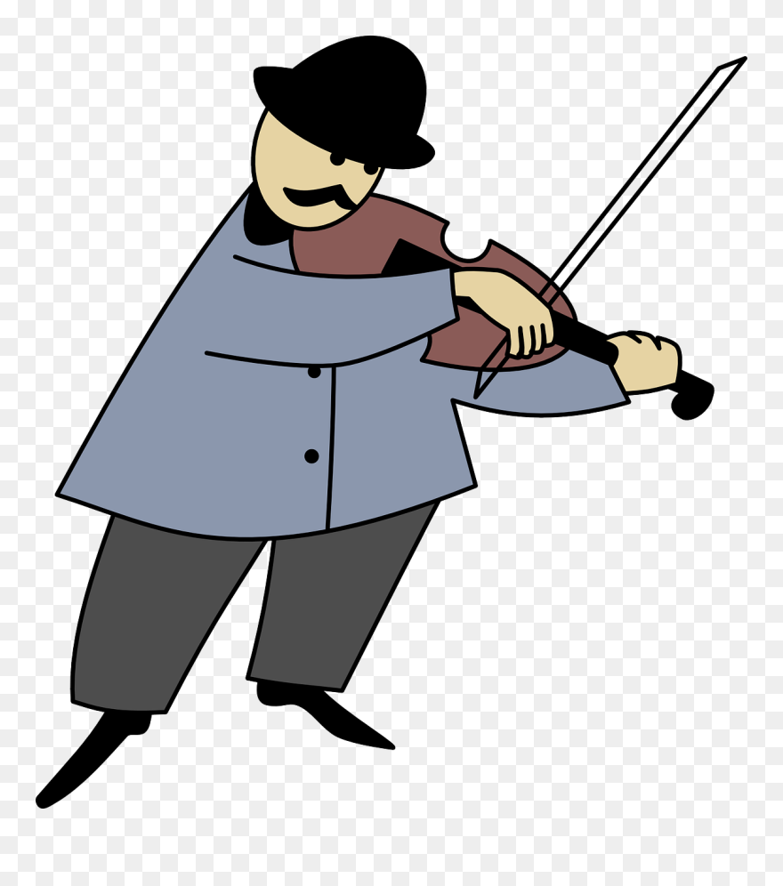 Download Gambar Pemain Biola Kartun Clipart Violin - Fiddler Clipart - Png Download