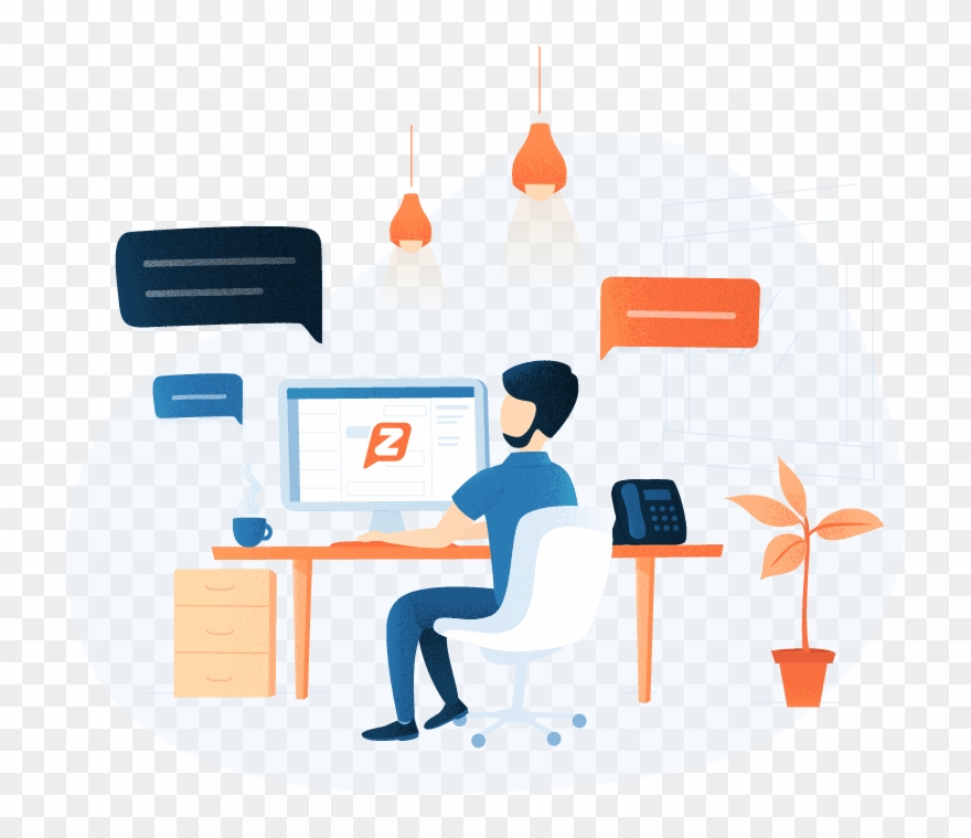 Your Customers Are Only A Text Away - Business Clipart