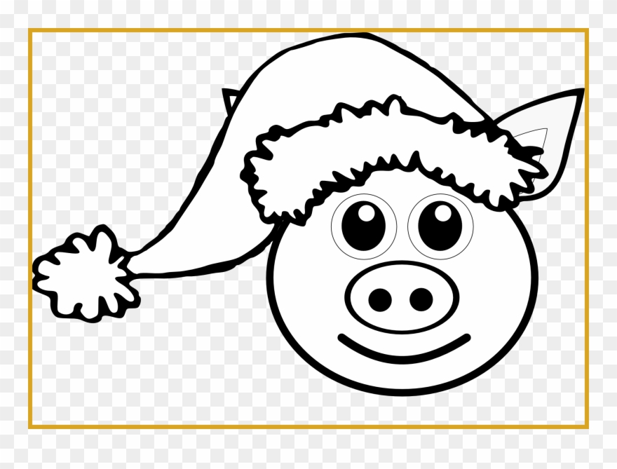 Bread Basket Clipart - Pig Christmas Coloring Pages - Png Download
