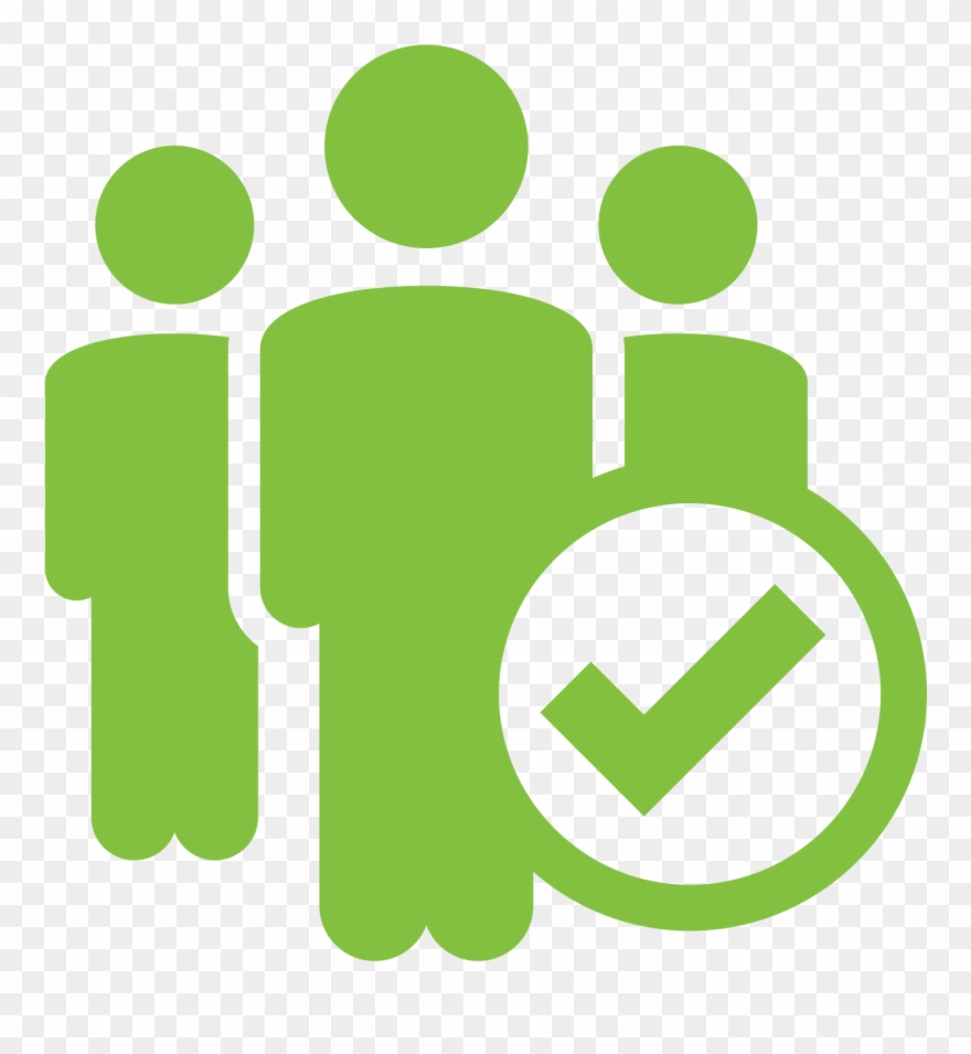 People With Check Mark Icon - Customer Icon Yellow Png Clipart
