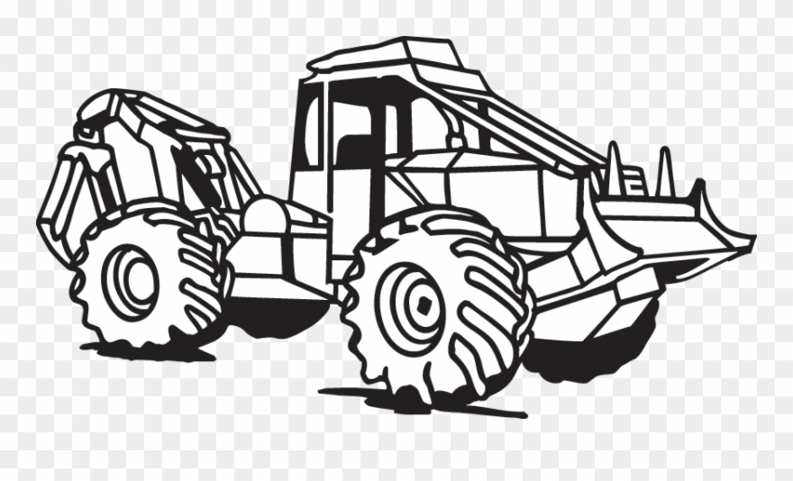 17 - Log Skidder Clipart - Png Download