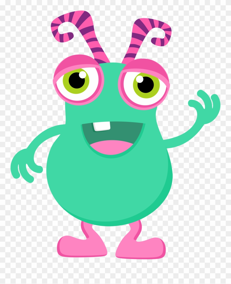 Clip Art - Blue Clipart Monster - Png Download