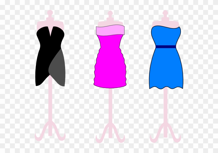 Black Dress Clipart Vestido Little Black Dress Cartoon Png Download (509098) PinClipart