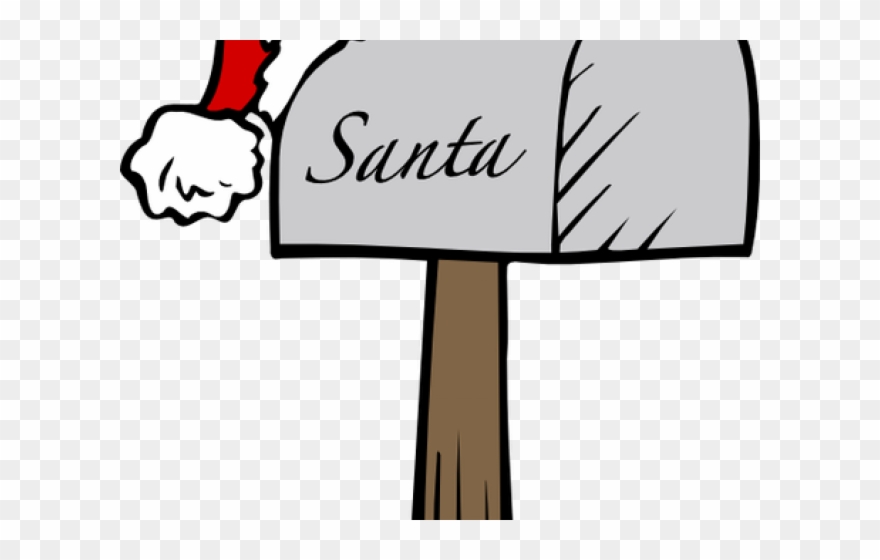 Mailbox Clipart Santas - Letter To Santa Clipart - Png Download