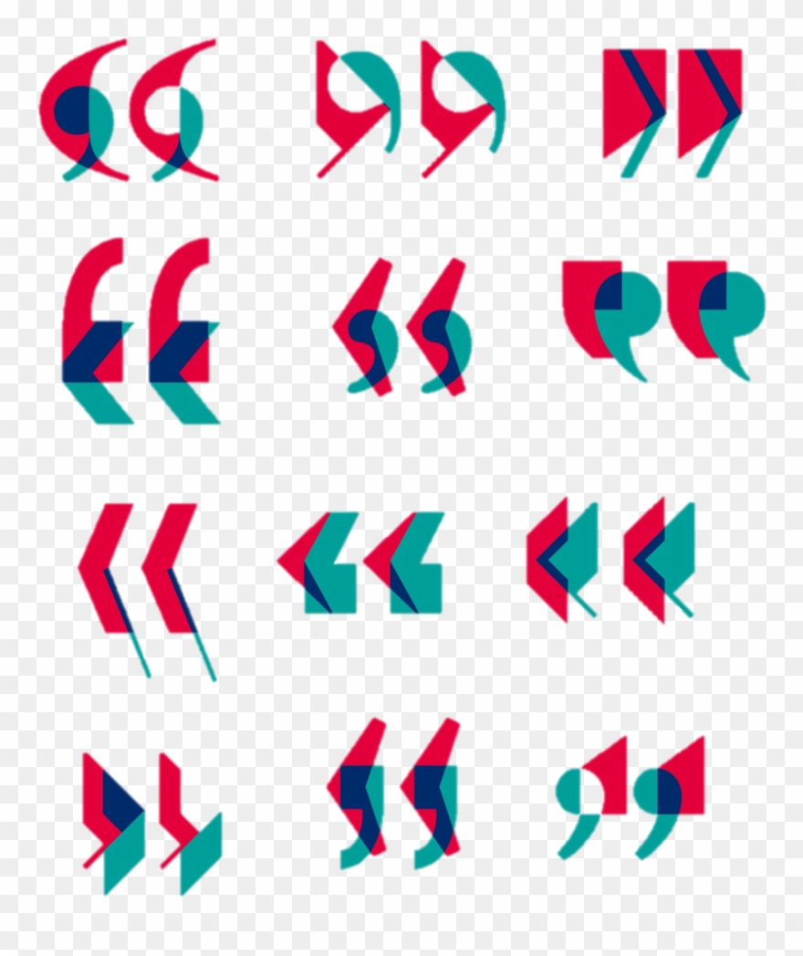 Learning Why Some Can Interpret A Text Message Ending - Guillemets Typo Clipart