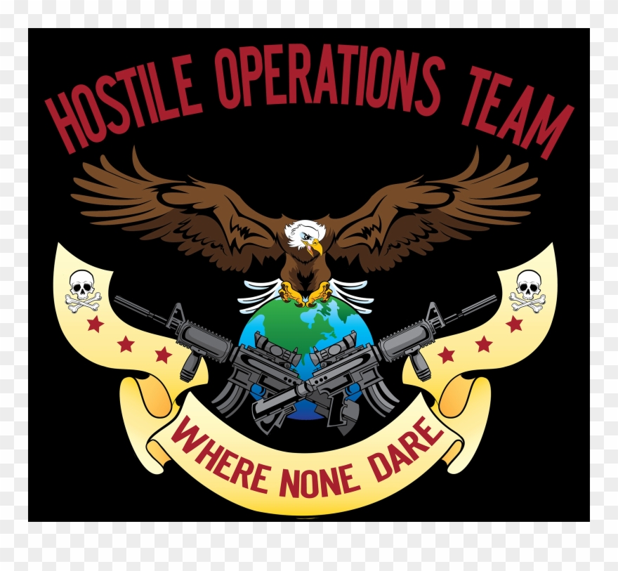 Military Patch For The Hostile Operations Team - Emblem Clipart