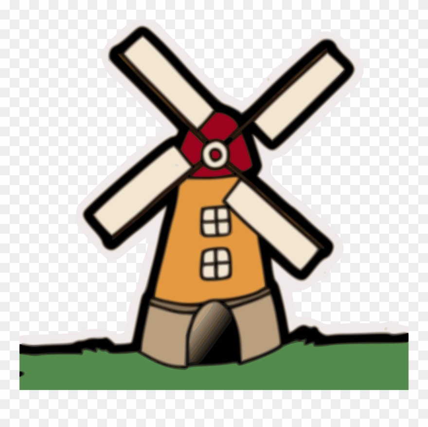 Wind Mill Clip Art - Clipart Of Wind Mill - Png Download